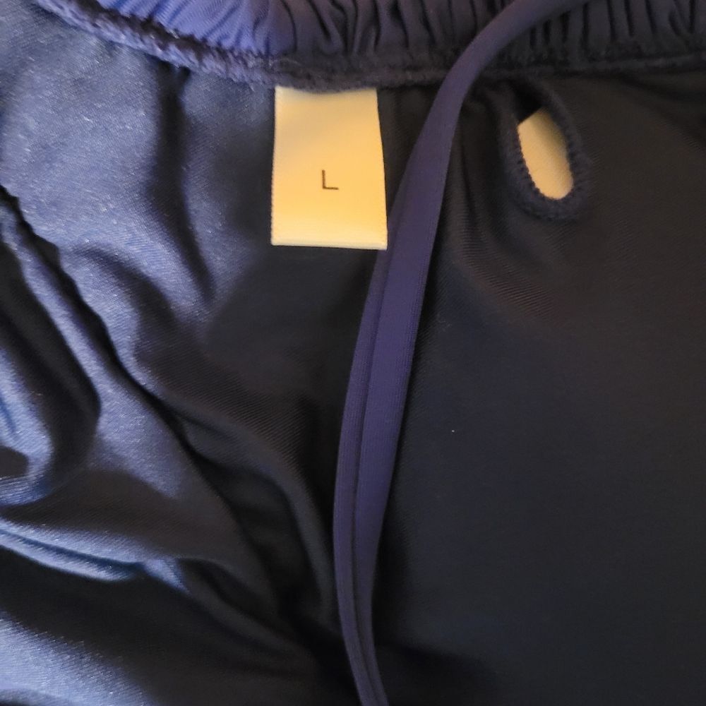 NWOT Royal Blue Ruched One-Piece Halter Swimsuit - Size Large (L) - Picture 3 of 5